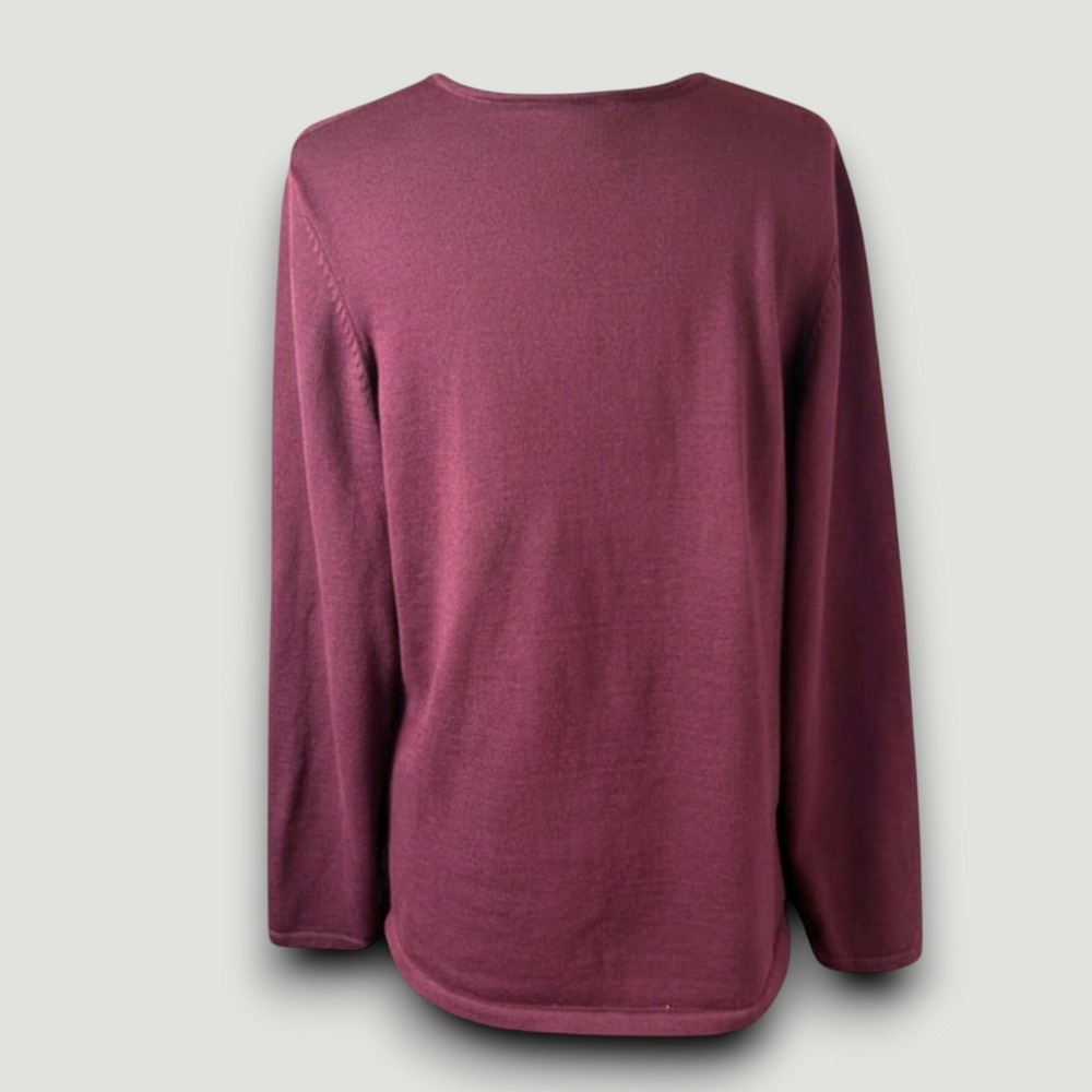 REI Coolmax Womens Top  1X Burgundy Long Sleeve Outdoor, Hiking Stretch Casual - Picture 4 of 7
